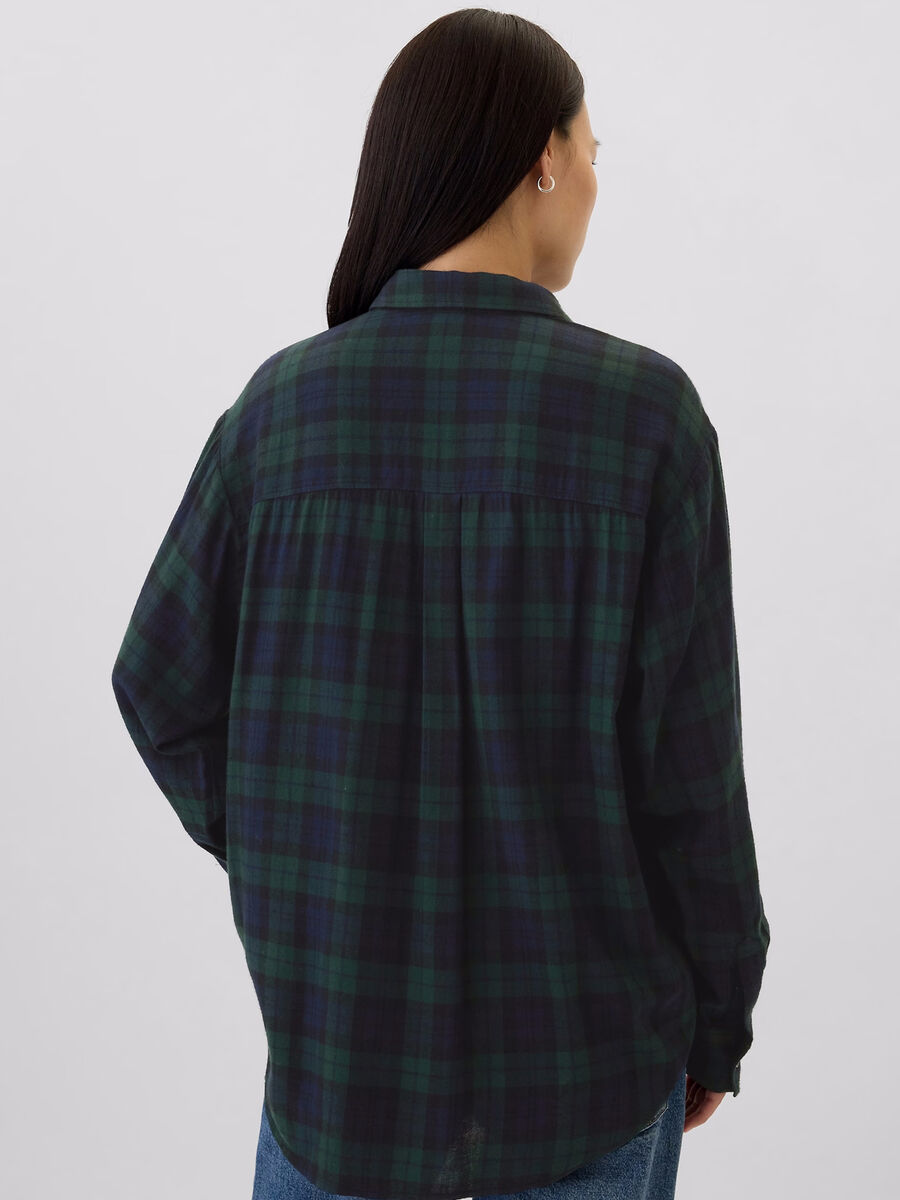 Check flannel shirt with pockets_2