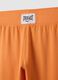 Leggings in cotone elasticizzato arancione regular fit con logo Everlast_5