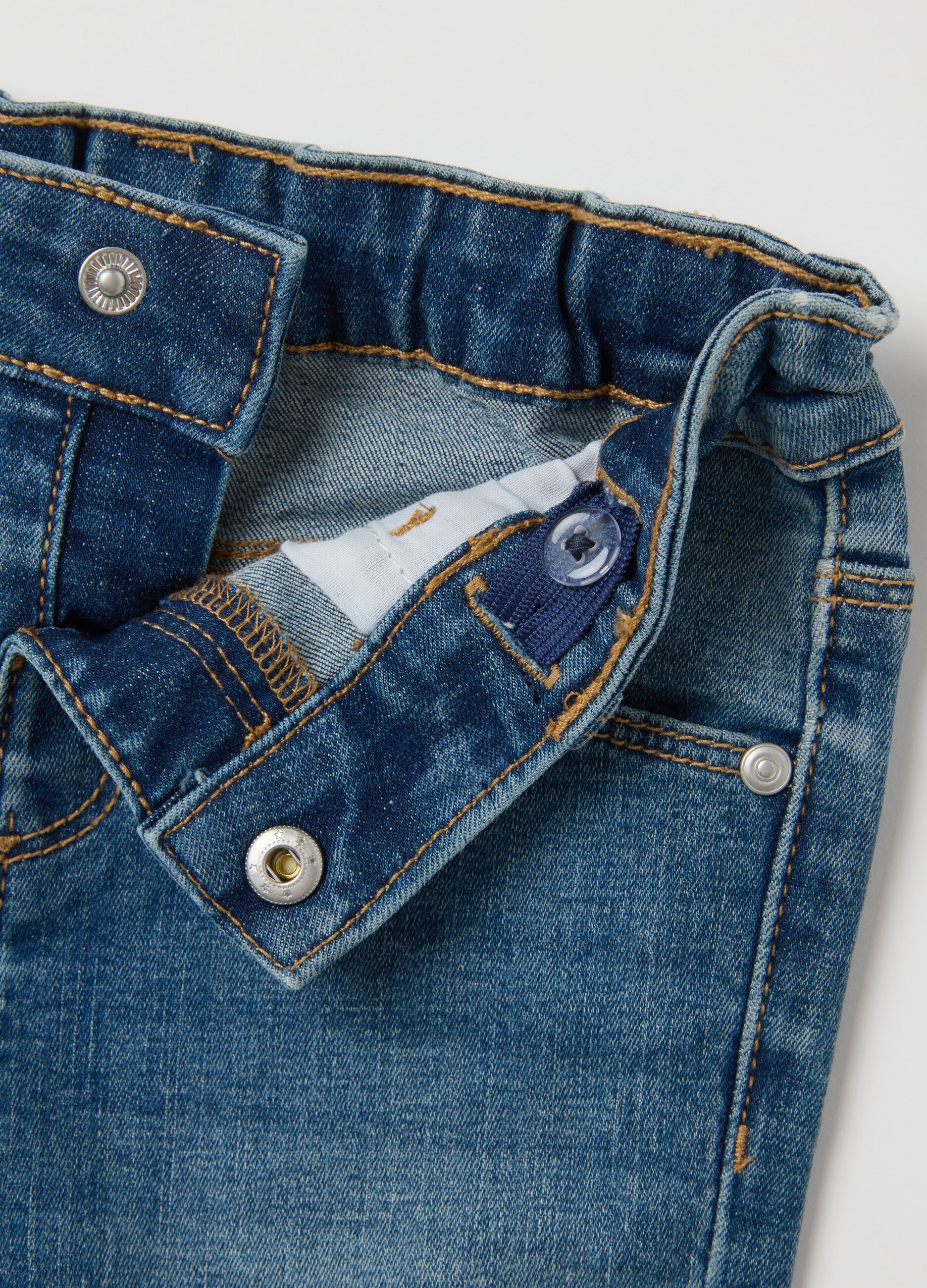Children's Jeans in Blue Stretch Denim