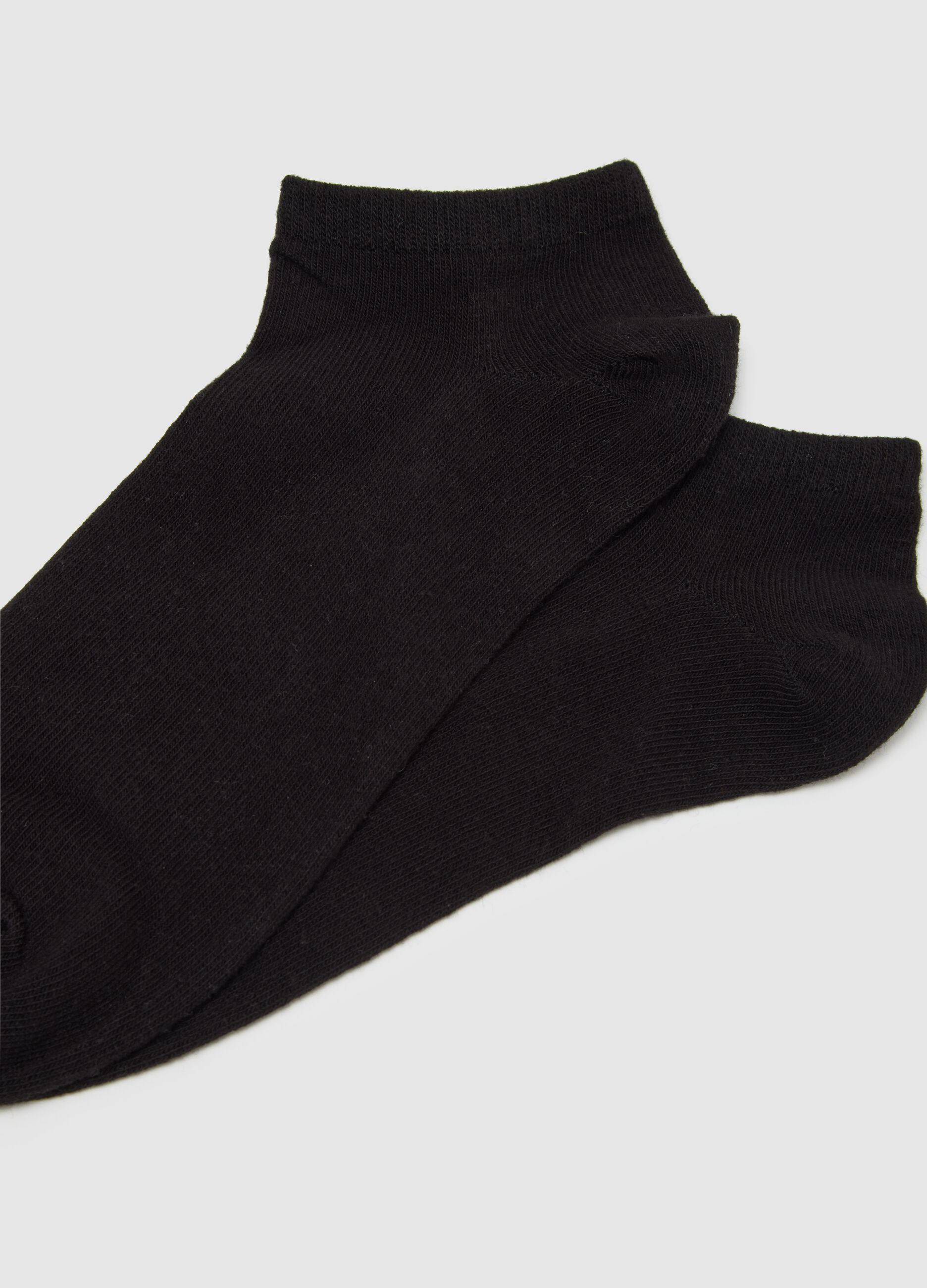 Set calzini da donna in cotone nero regular fit