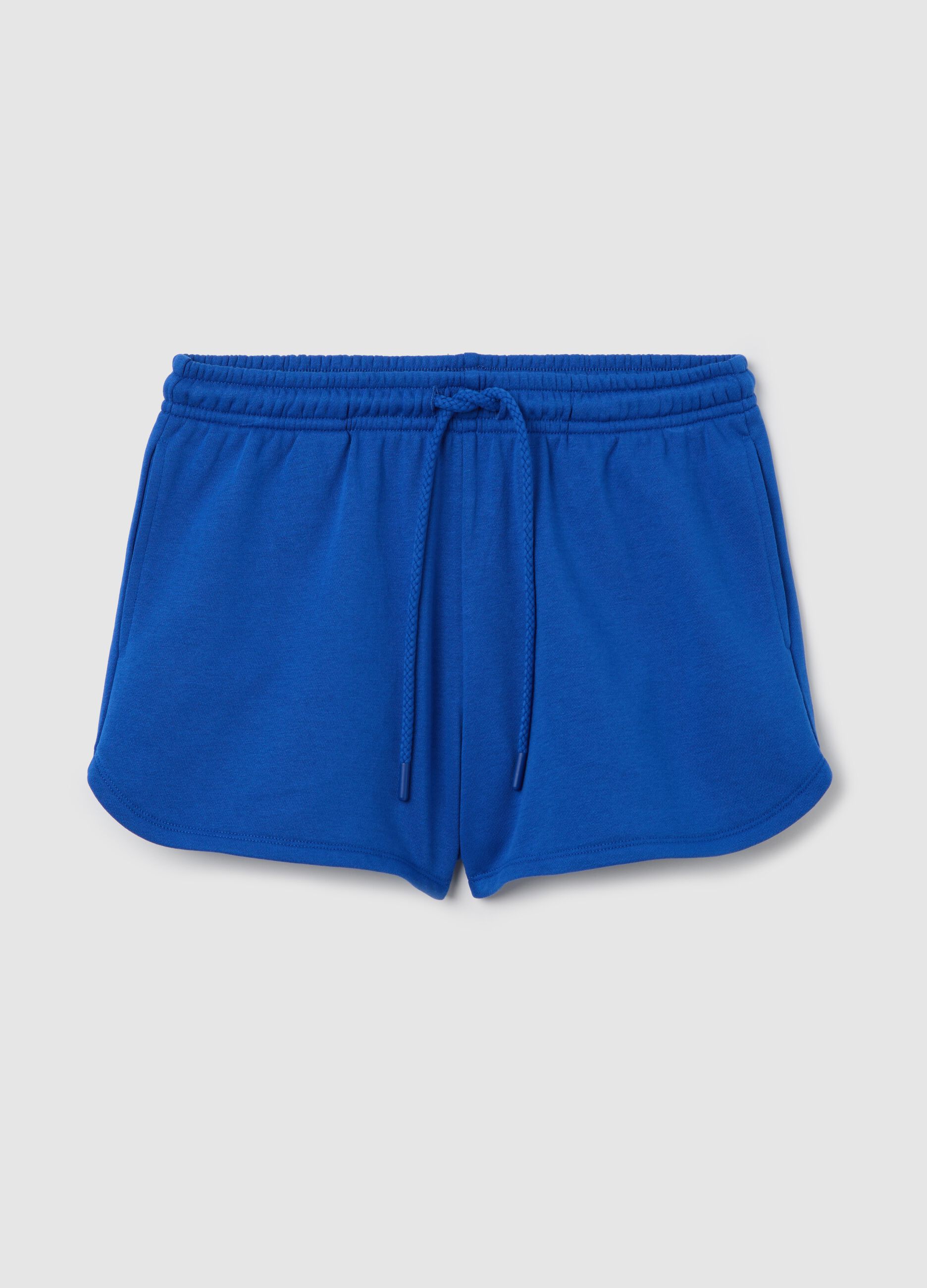 Shorts in French terry with drawstring