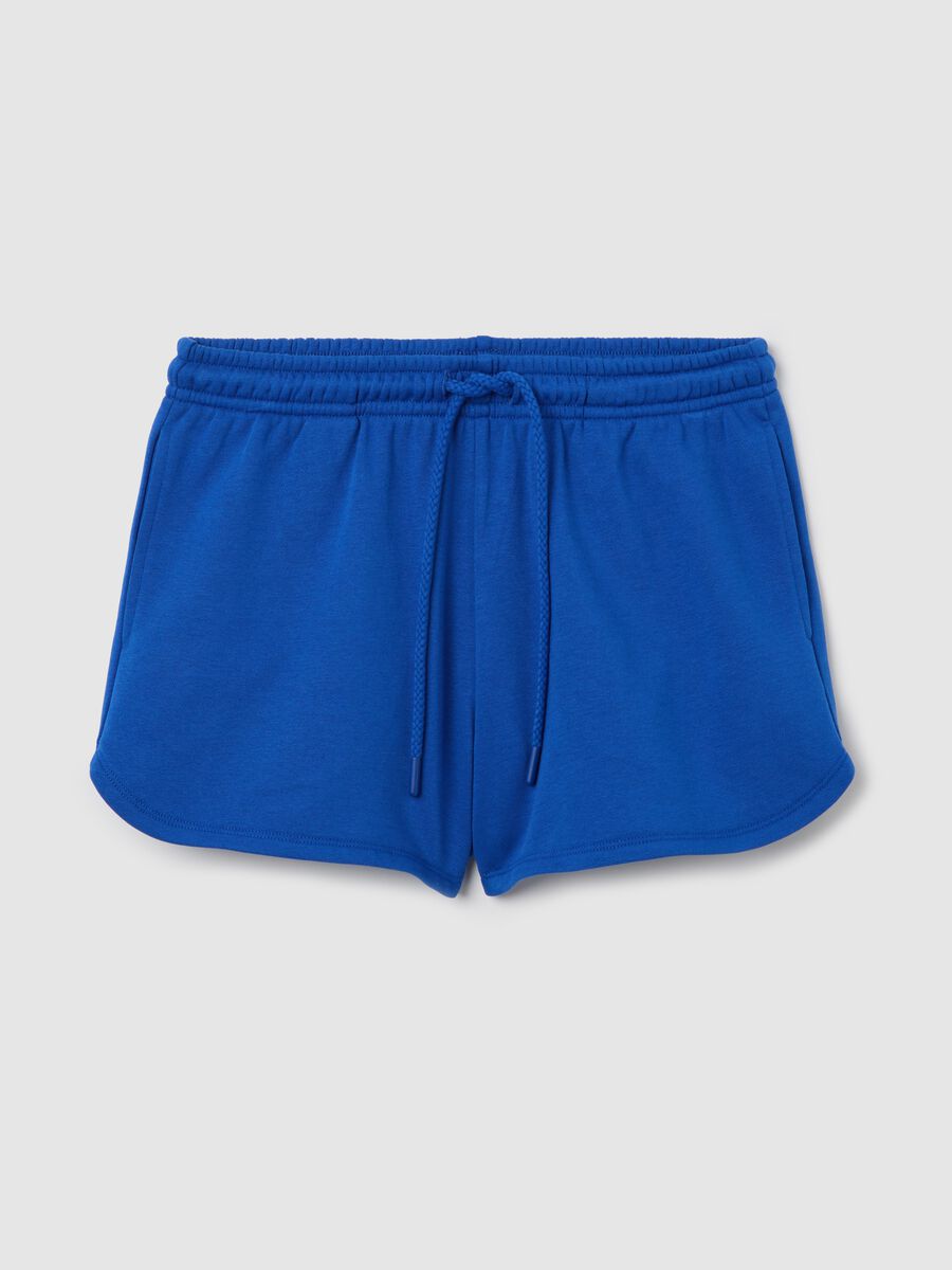 Shorts in French terry with drawstring_4