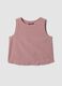 Pink top in viscose, cotton and linen blend, regular fit_4