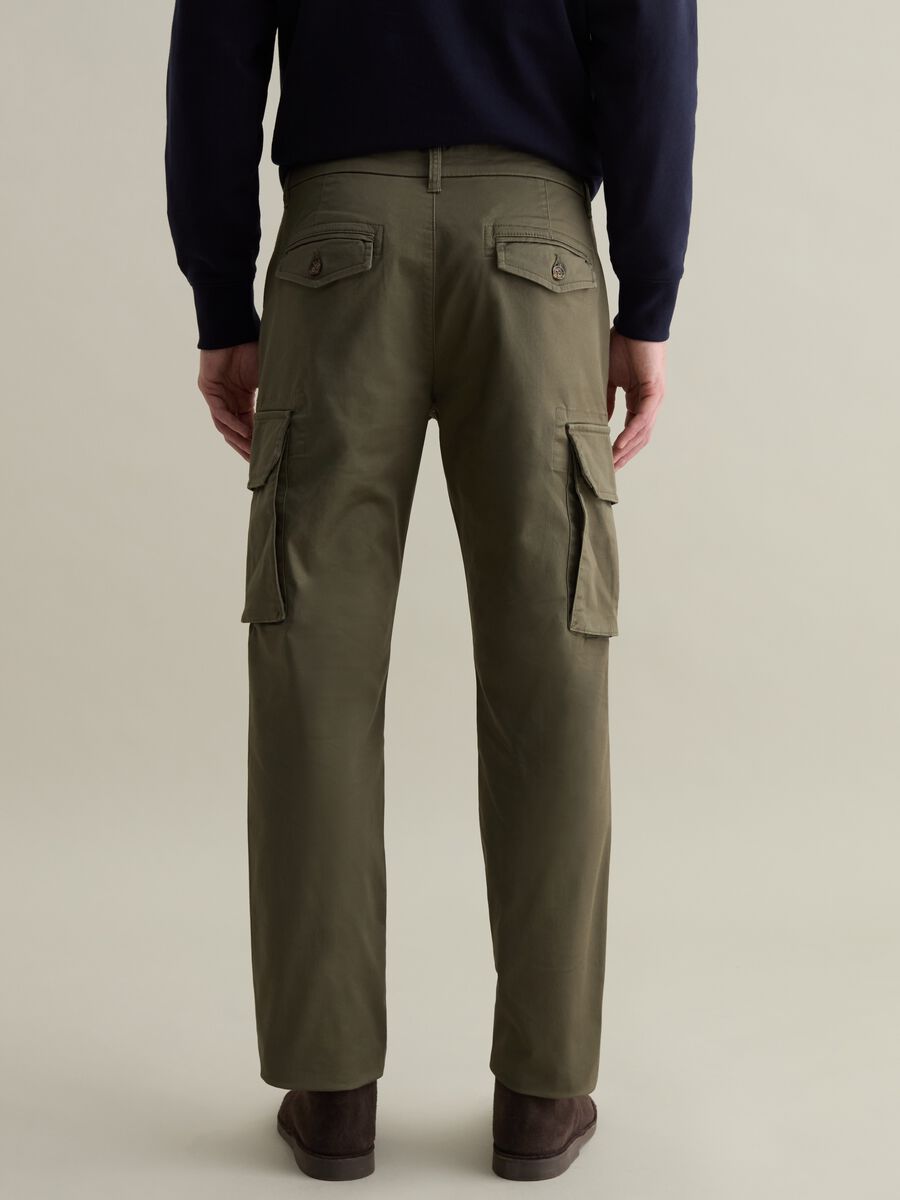 Cargo trousers in stretch cotton_2