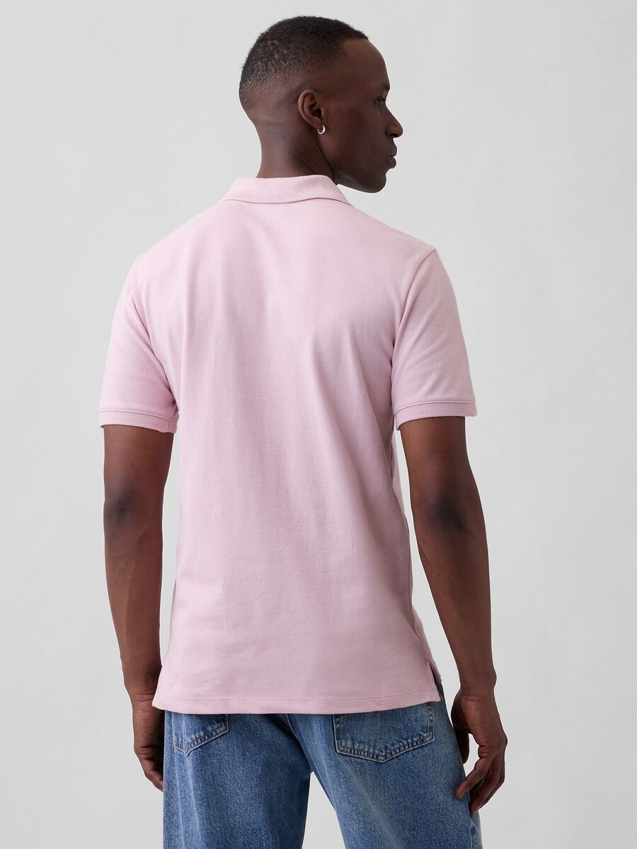 Short-sleeve cotton polo shirt_1