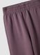 Purple regular-fit pure cotton fleece jogger trousers_2