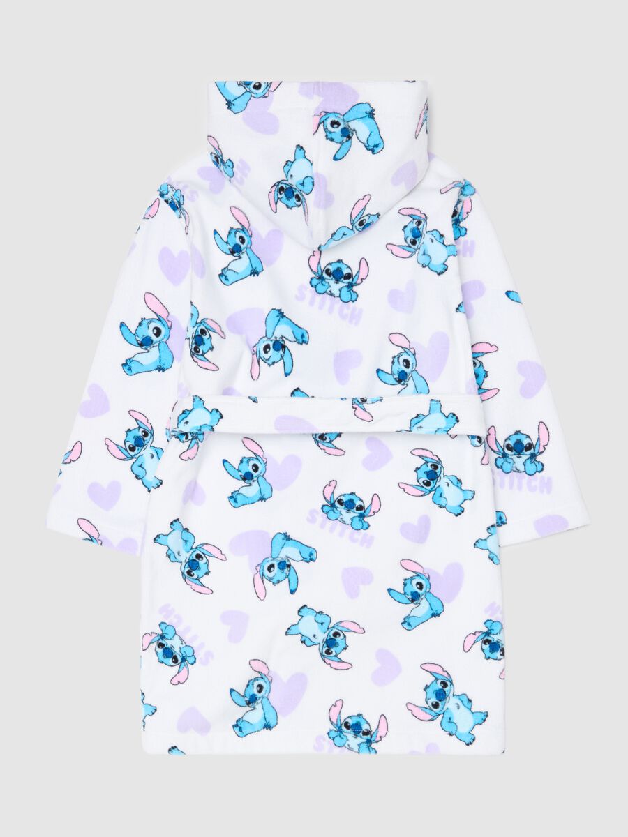 Cotton bathrobe with Stitch print_1
