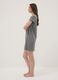 Grey nightdress in organic cotton and viscose blend_2