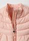 Pink padded vest for little girl with regular fit_2