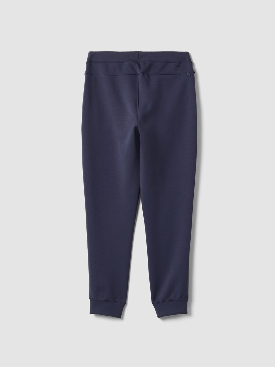 Jogger blu regular fit in tessuto elasticizzato Easy dry_6