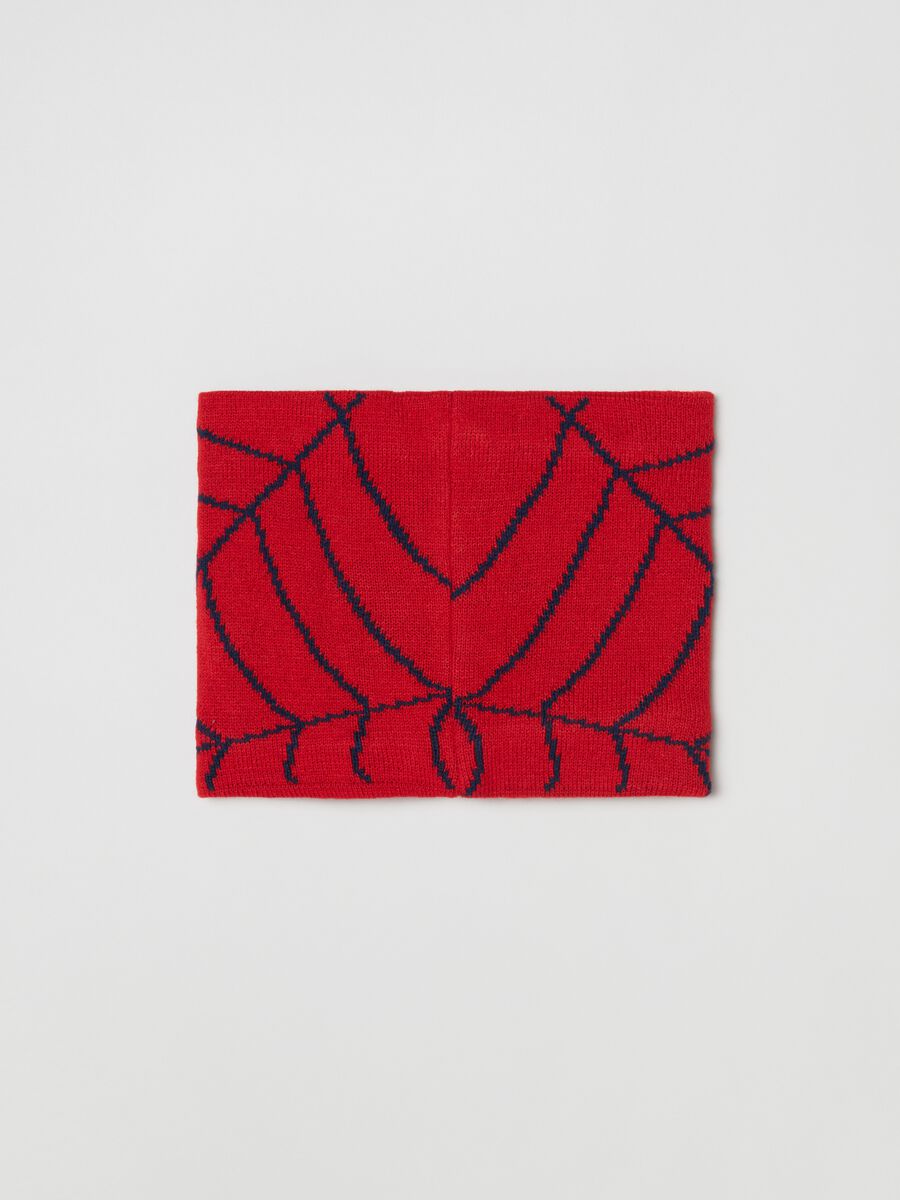 Scaldacollo in maglia con patch Spider-Man_1