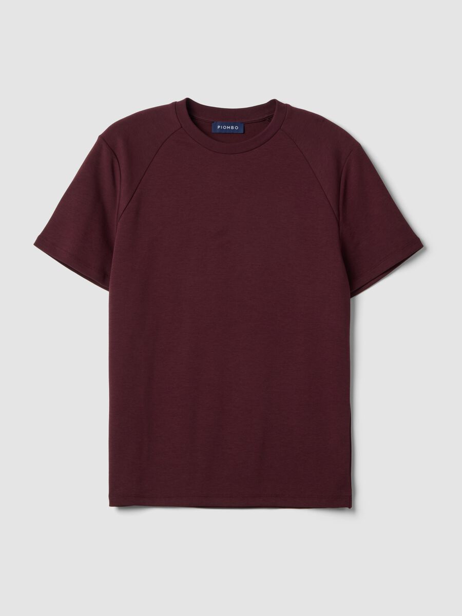 T-shirt rossa in misto cotone traspirante e ad asciugatura rapida_4
