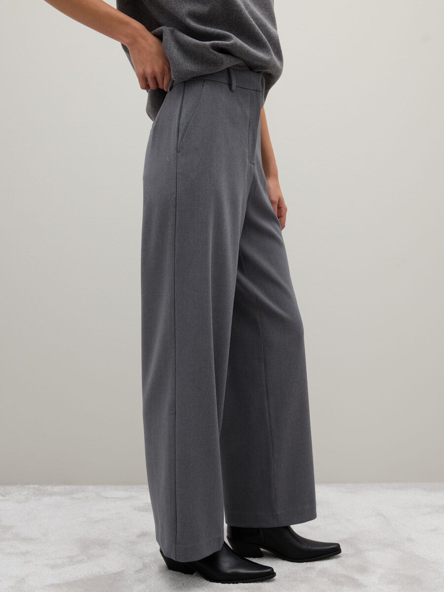 Grey Flare Trousers_3