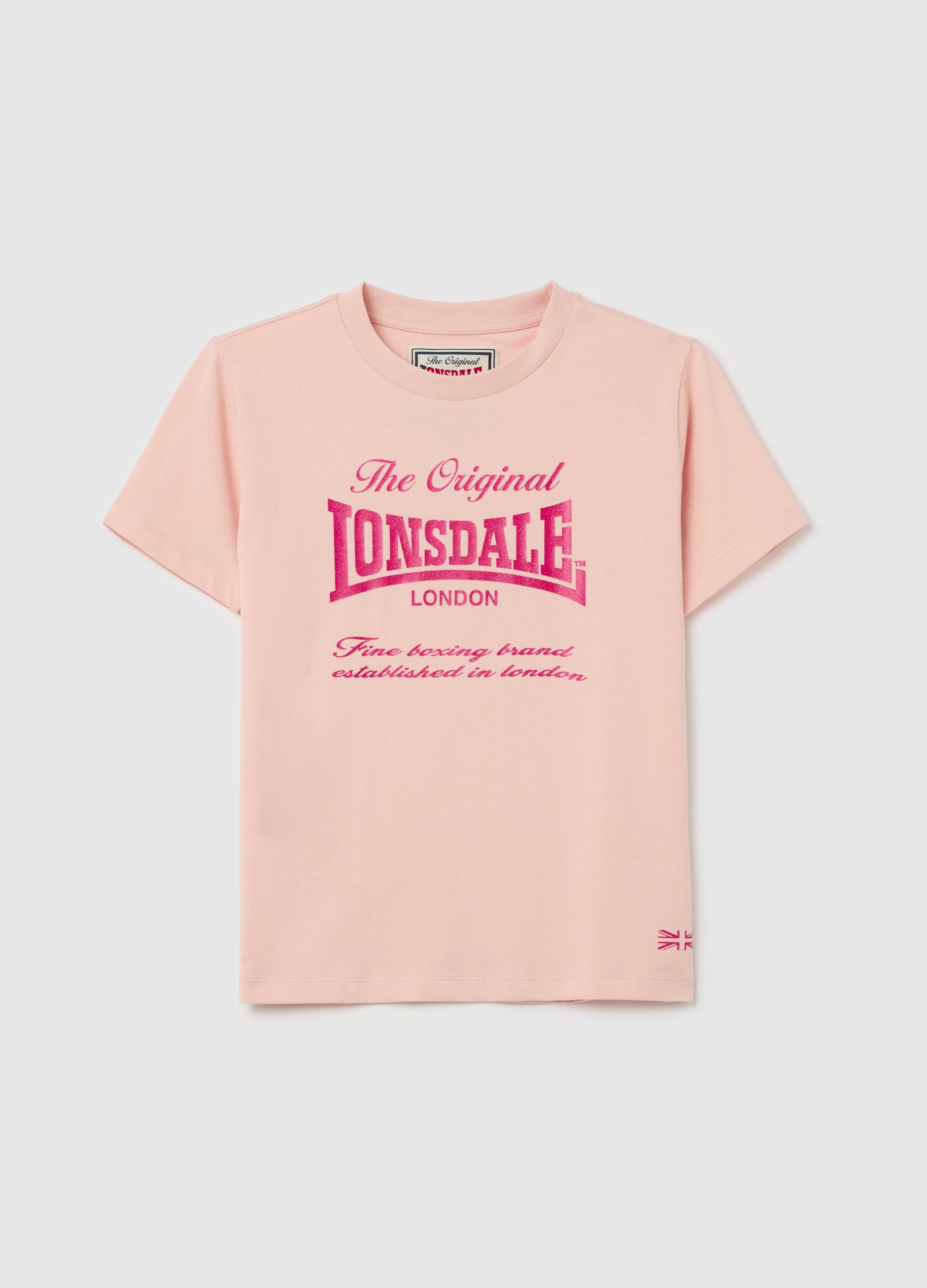 Cotton T-shirt with logo print