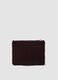 Pochette marrone con ricami di perline e zip_1