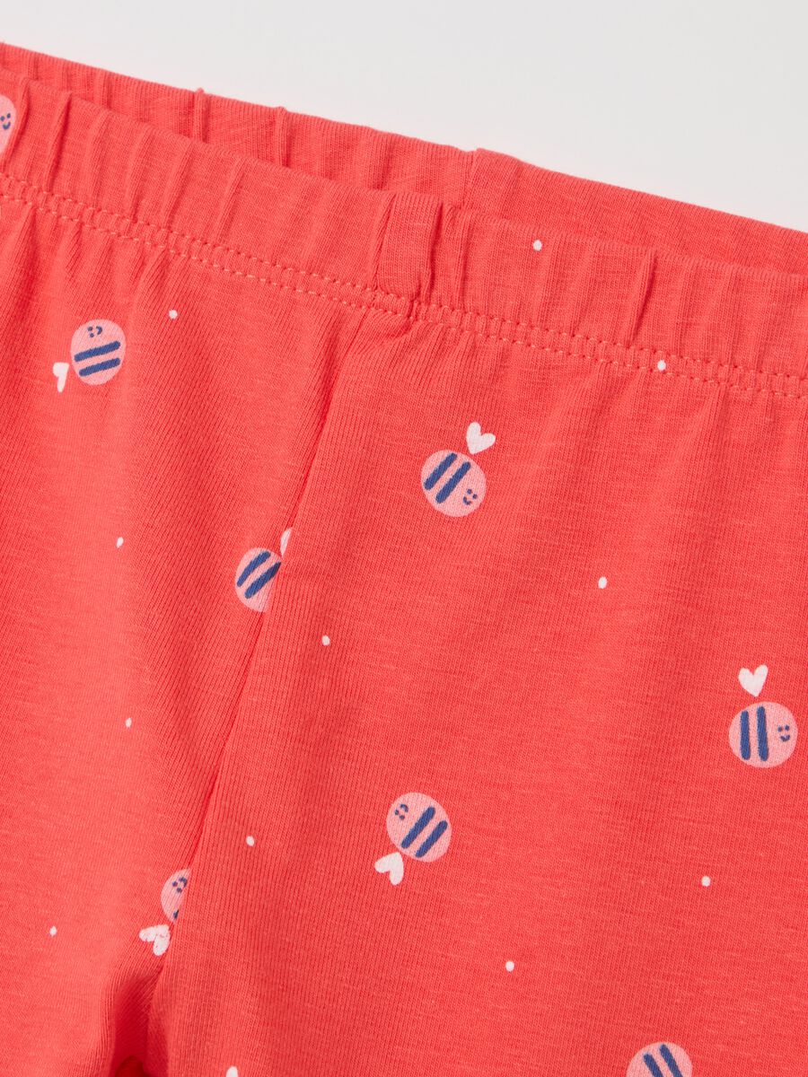Three-quarter leggings with print_2