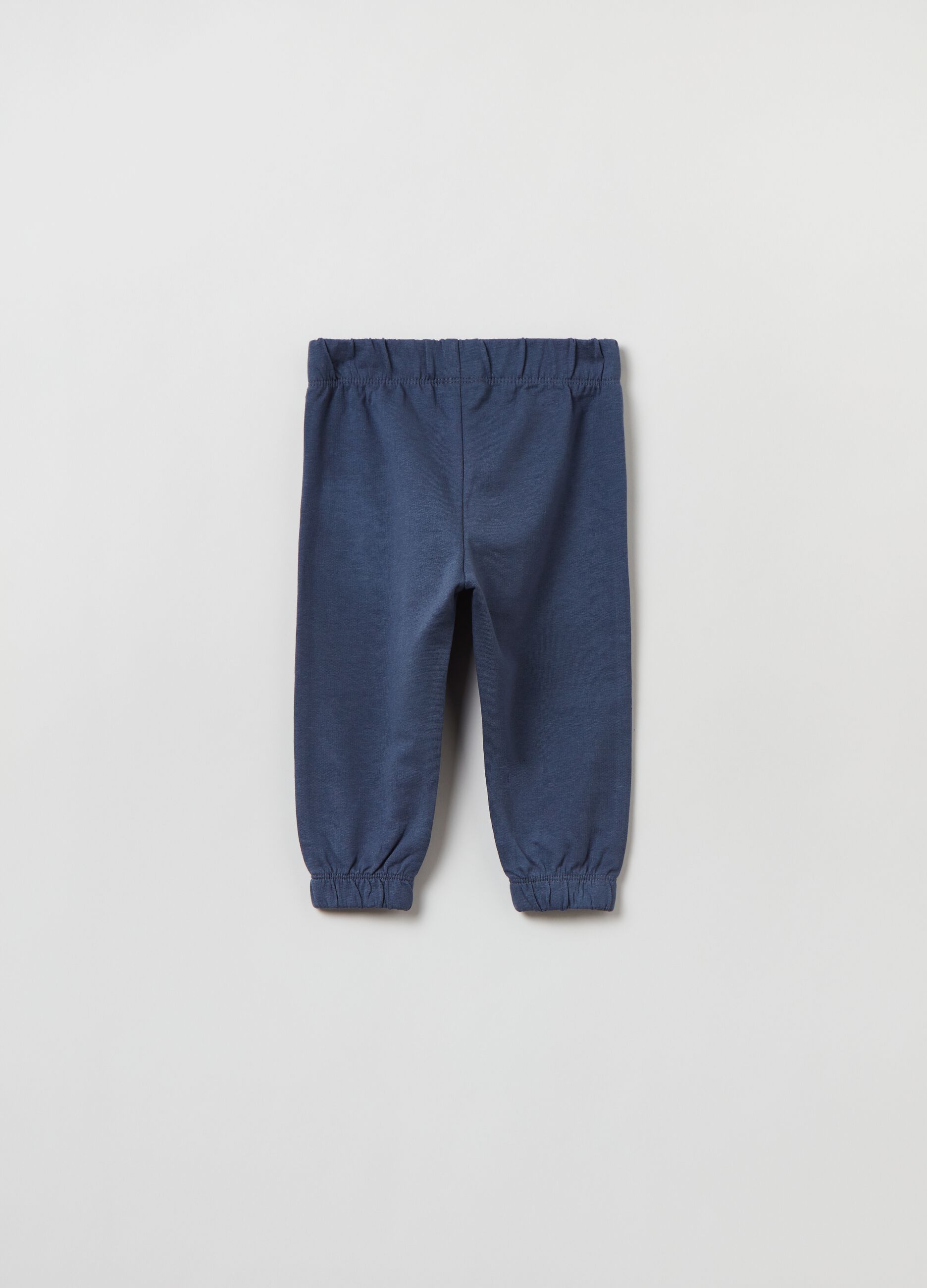 Joggers in felpa con profili elasticati_1