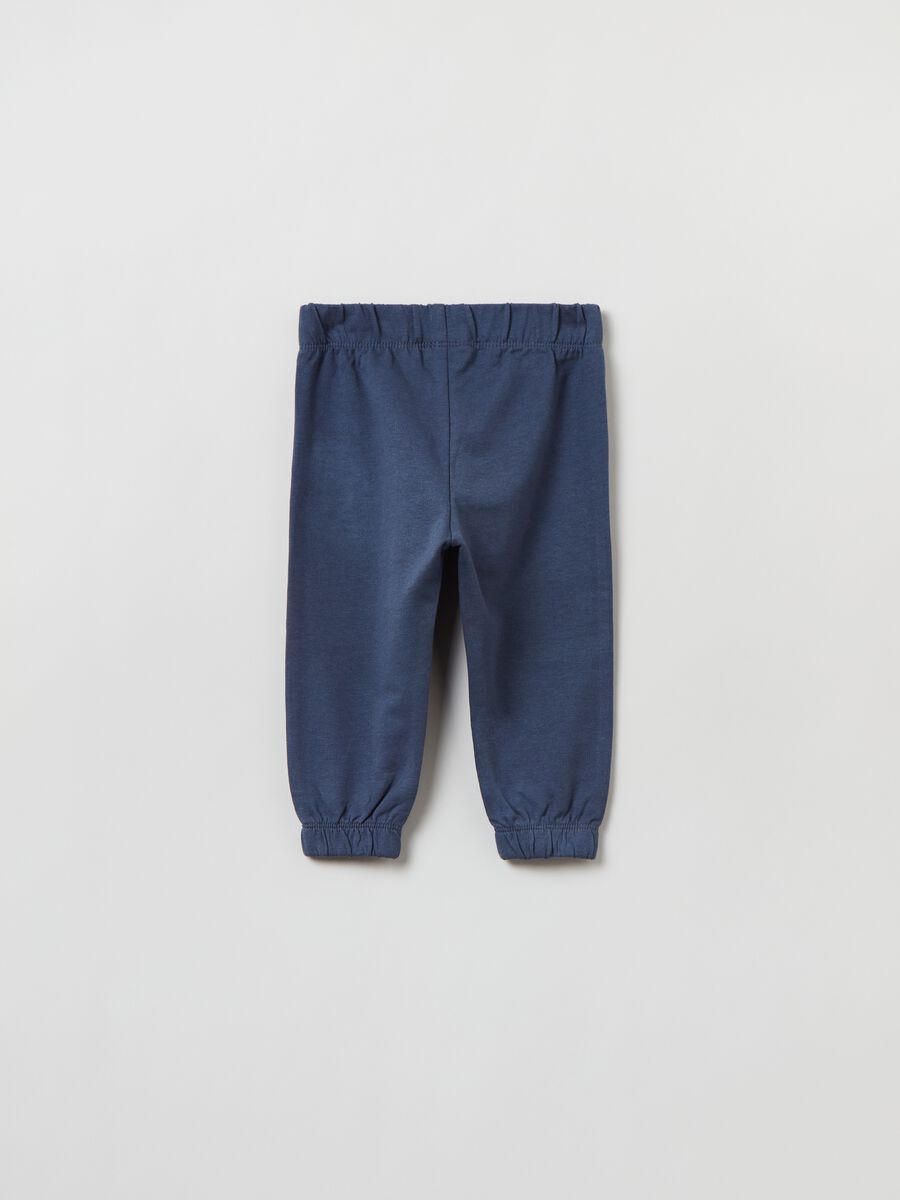 Joggers in felpa con profili elasticati_1