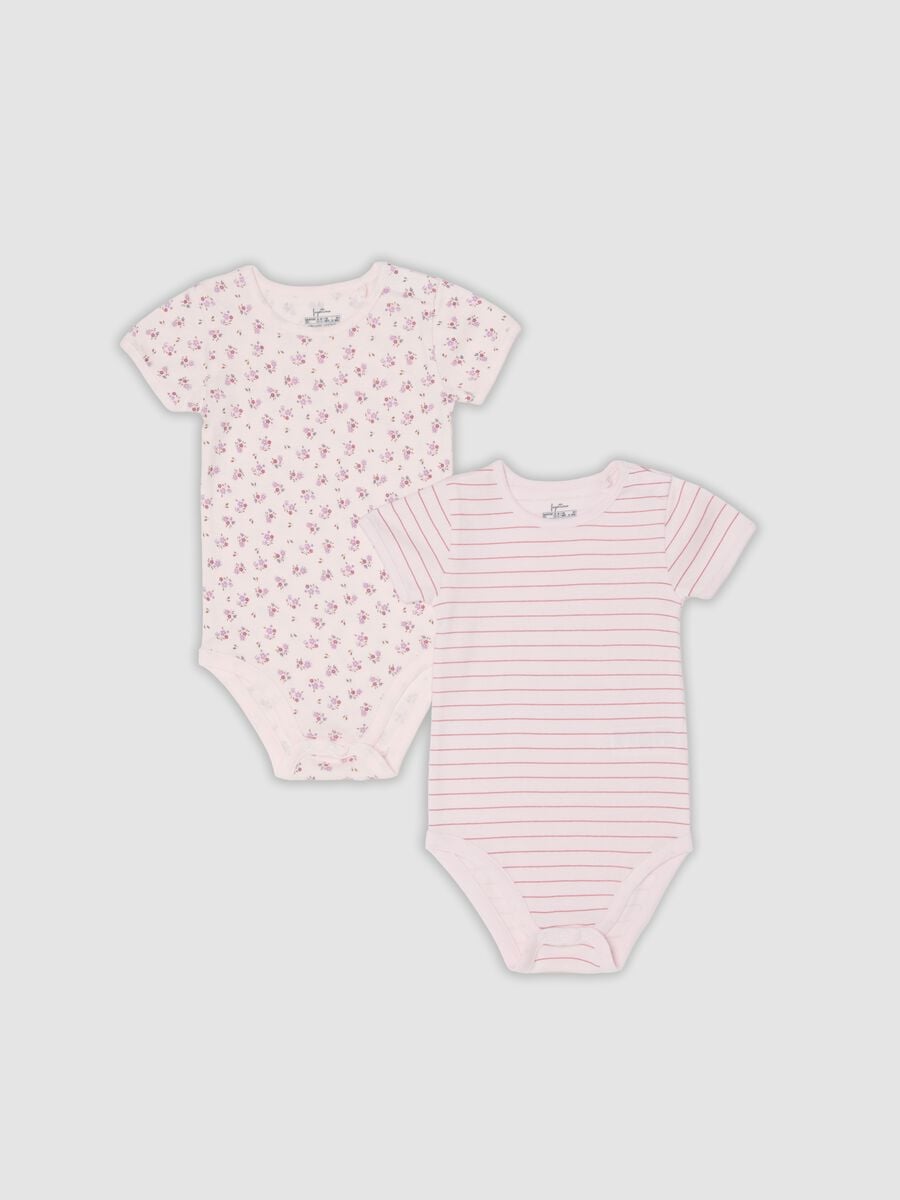 2-pack of pink organic cotton bodysuits for baby girls_0