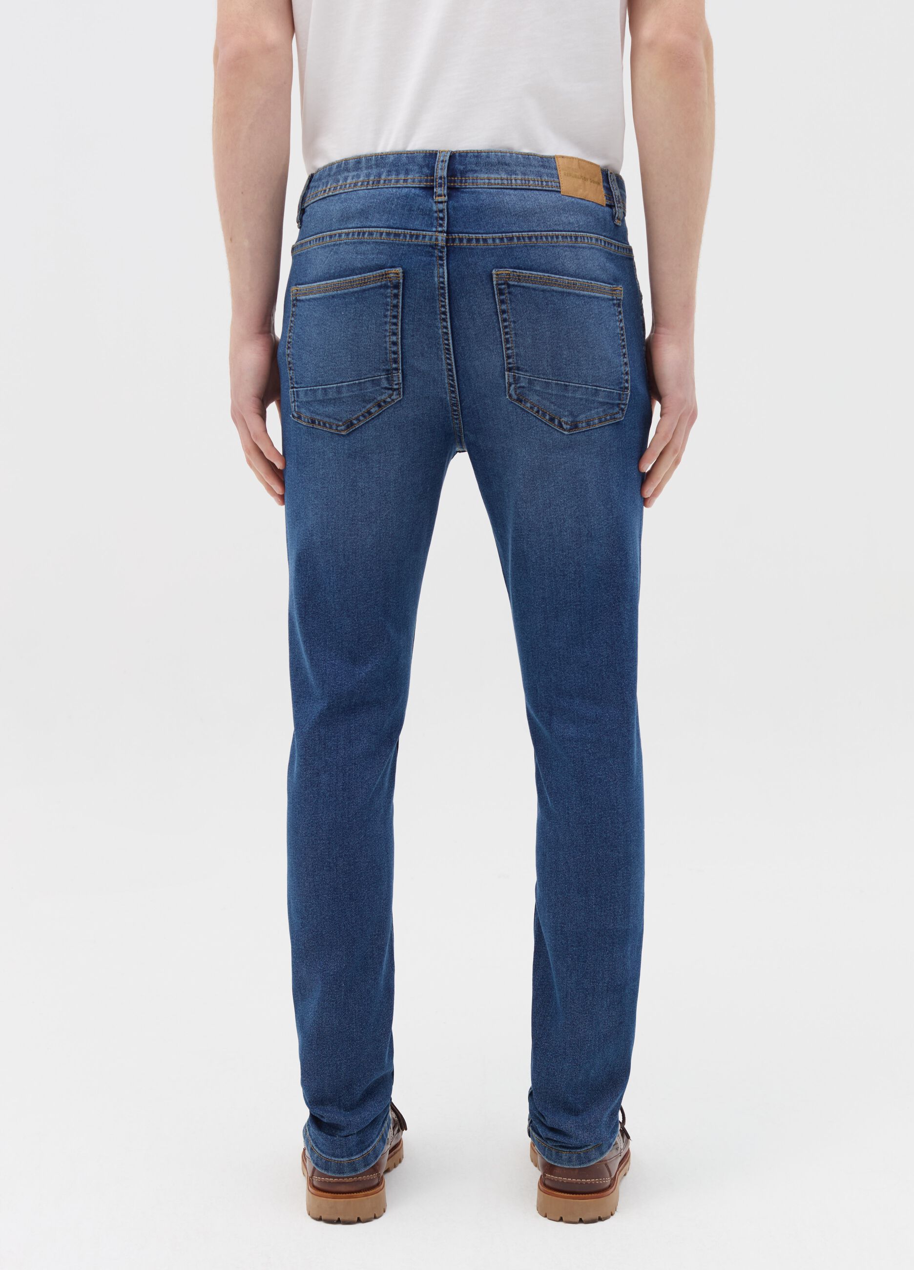 Super-skinny-fit jeans with fading