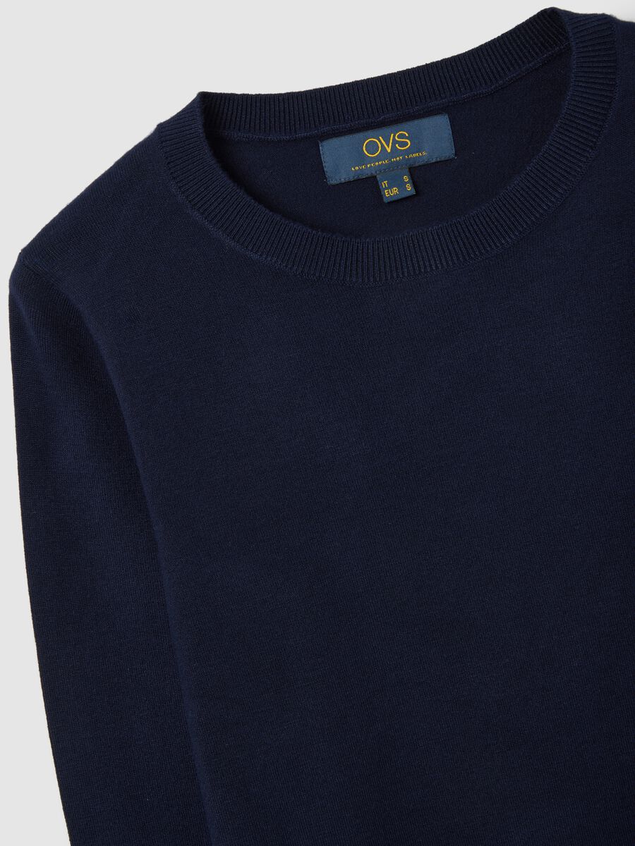 Blue Sweater with Fitted Fit_5