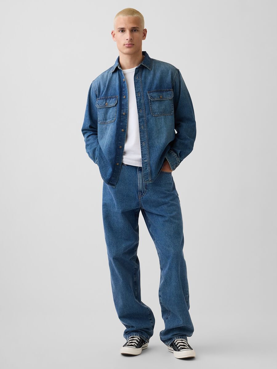 Camicia denim in misto cotone e lyocell_3