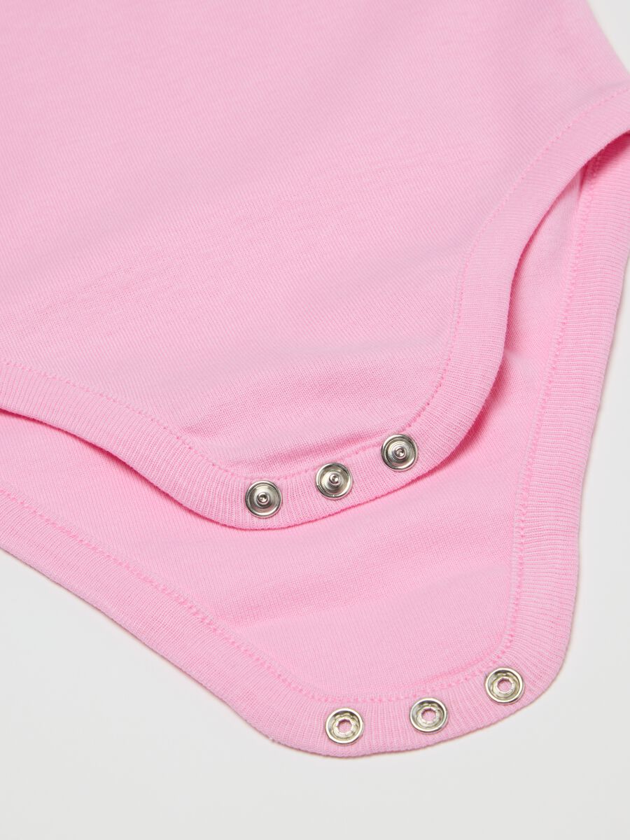 Baby girl's multicolour bodysuit tripack in pure cotton_2