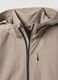 Beige hooded jacket in stretch fabric, regular fit_5
