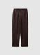 Brown Slim Fit Leggings_4