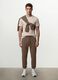 Beige organic cotton jersey T-shirt, regular fit_0