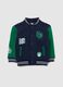 Kids' blue cotton blend sweatshirt, regular fit with Boston Celtics print_0