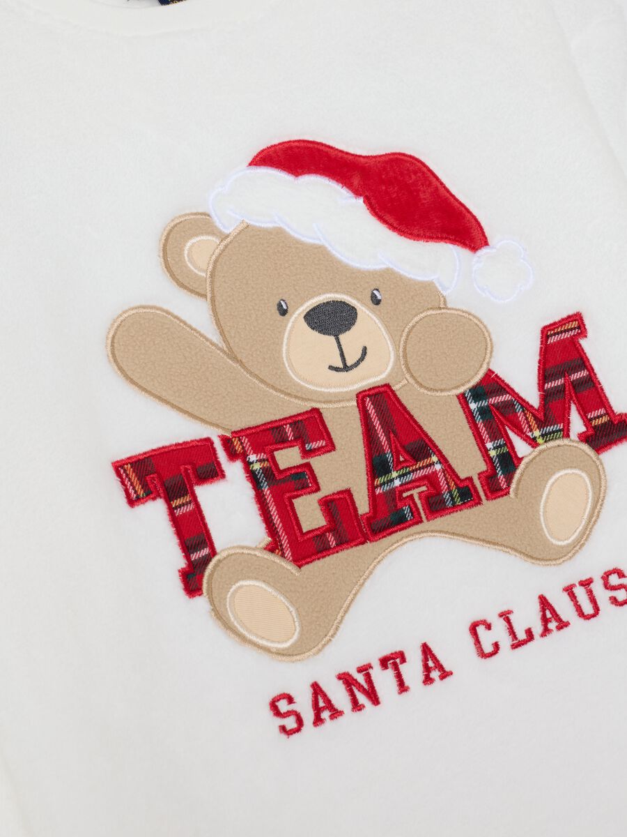 Multicolour Christmas pyjama for girls with regular fit and print_2