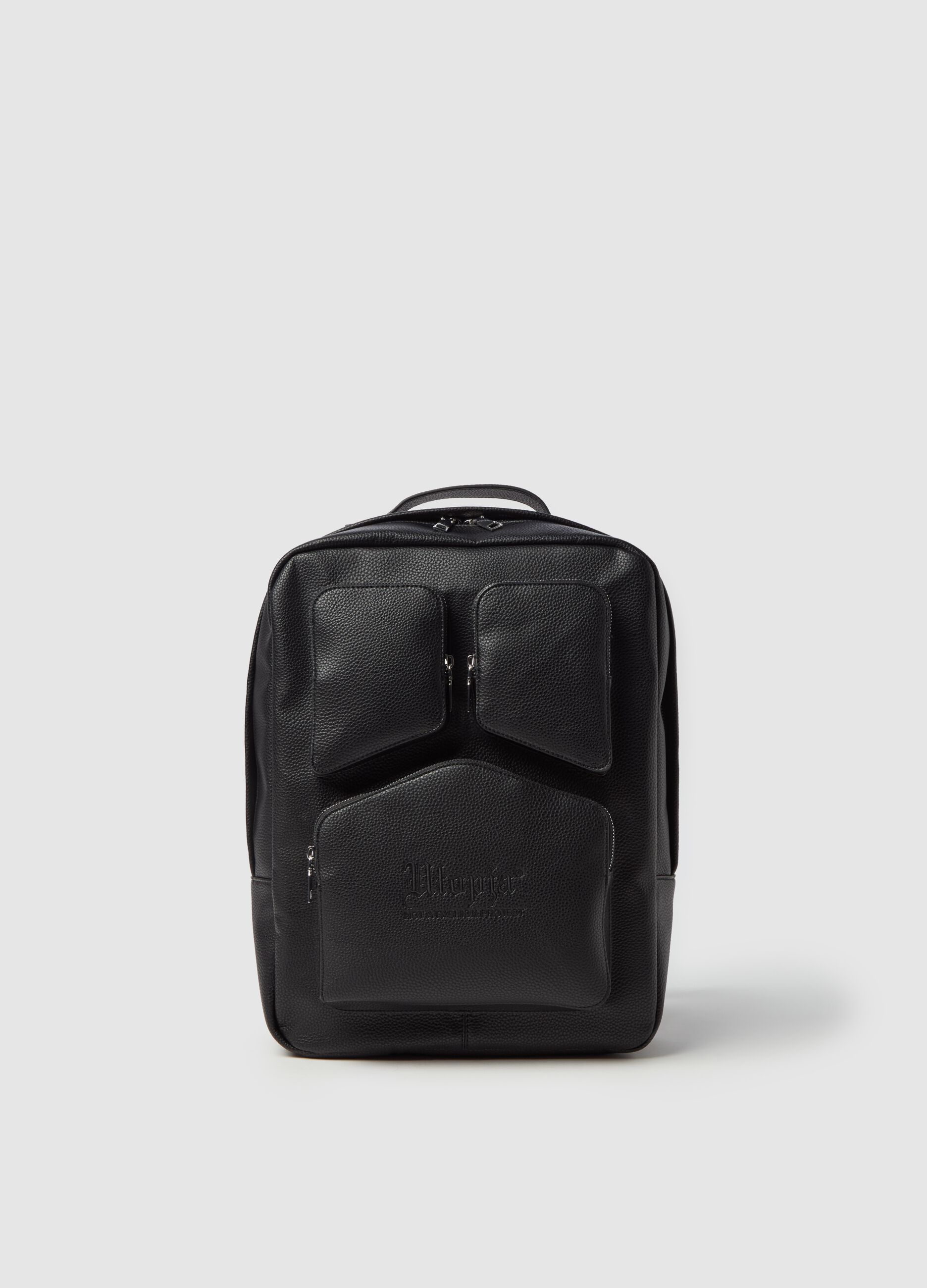 Leather Backpack Black