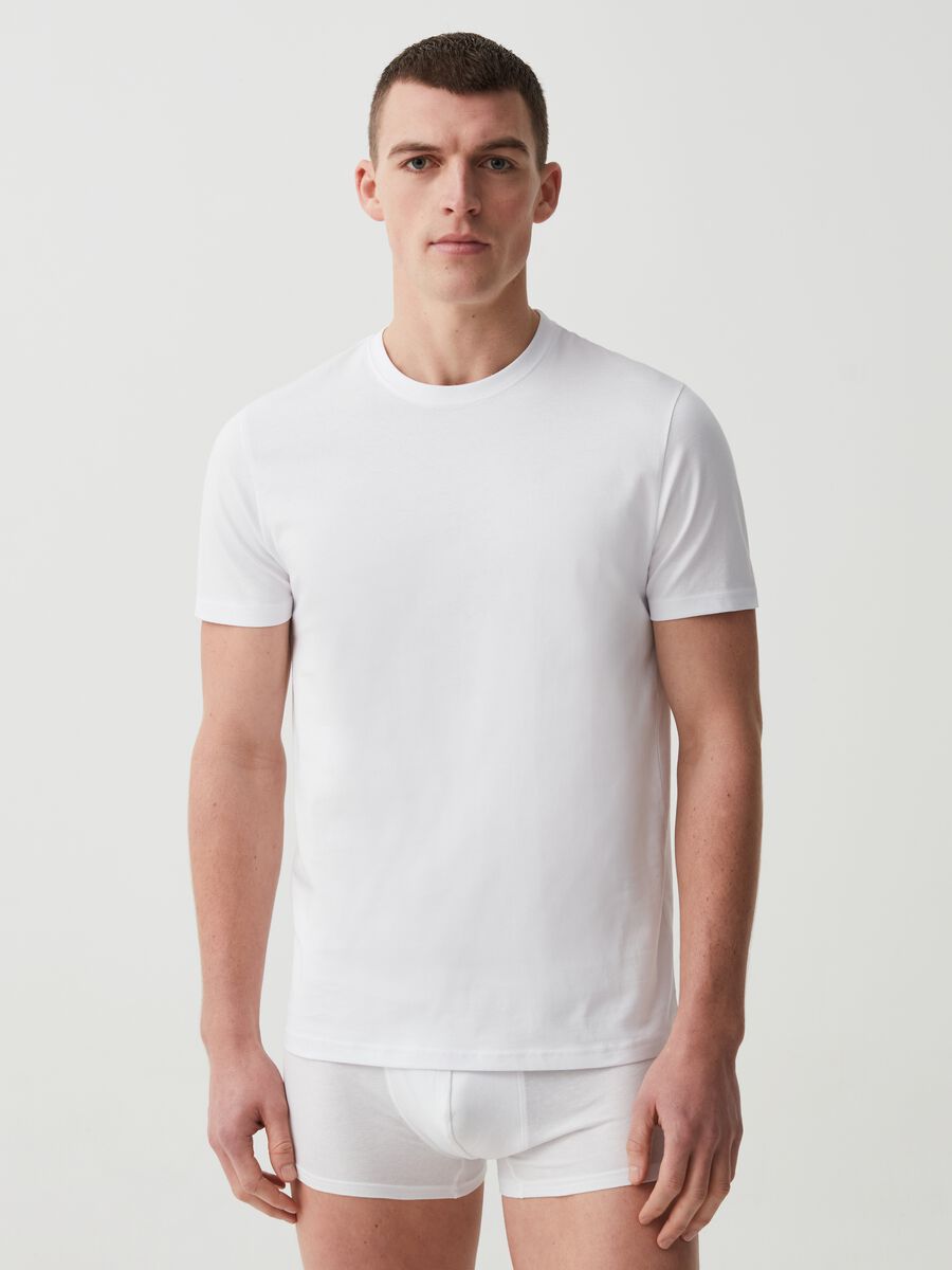 Two-pack thermal undershirts in cotton_0