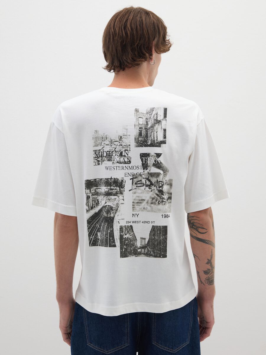 White regular fit pure cotton T-shirt_2