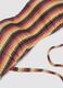 Multicoloured striped stretch-fabric bralette bikini top_1