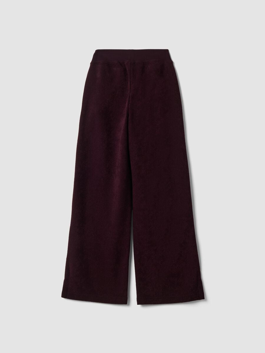 Pantaloni viola in misto viscosa straight fit_2