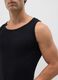 Men's black pure cotton vest_3