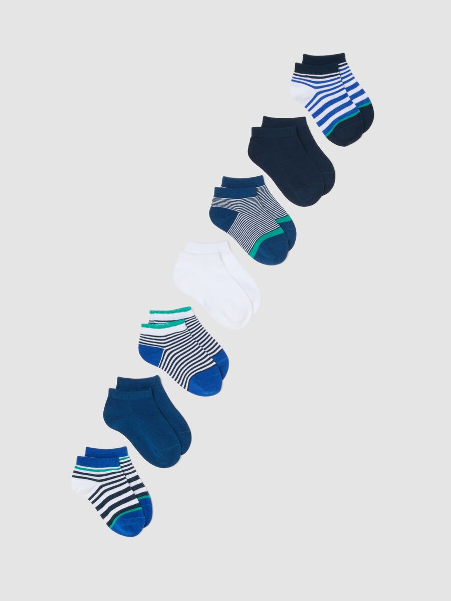 Multipack calze in misto cotone elasticizzato multicolor da bambino_0