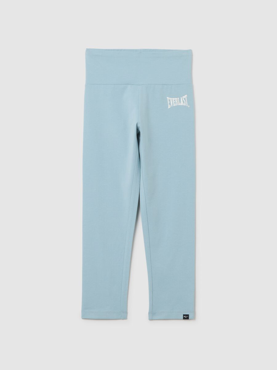 Girls' Skinny Stretch Cotton Blue Leggings_0