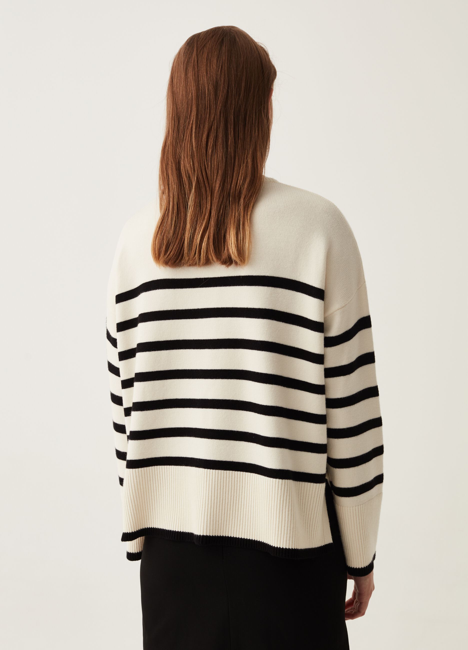 Pullover a righe con spacchi_2