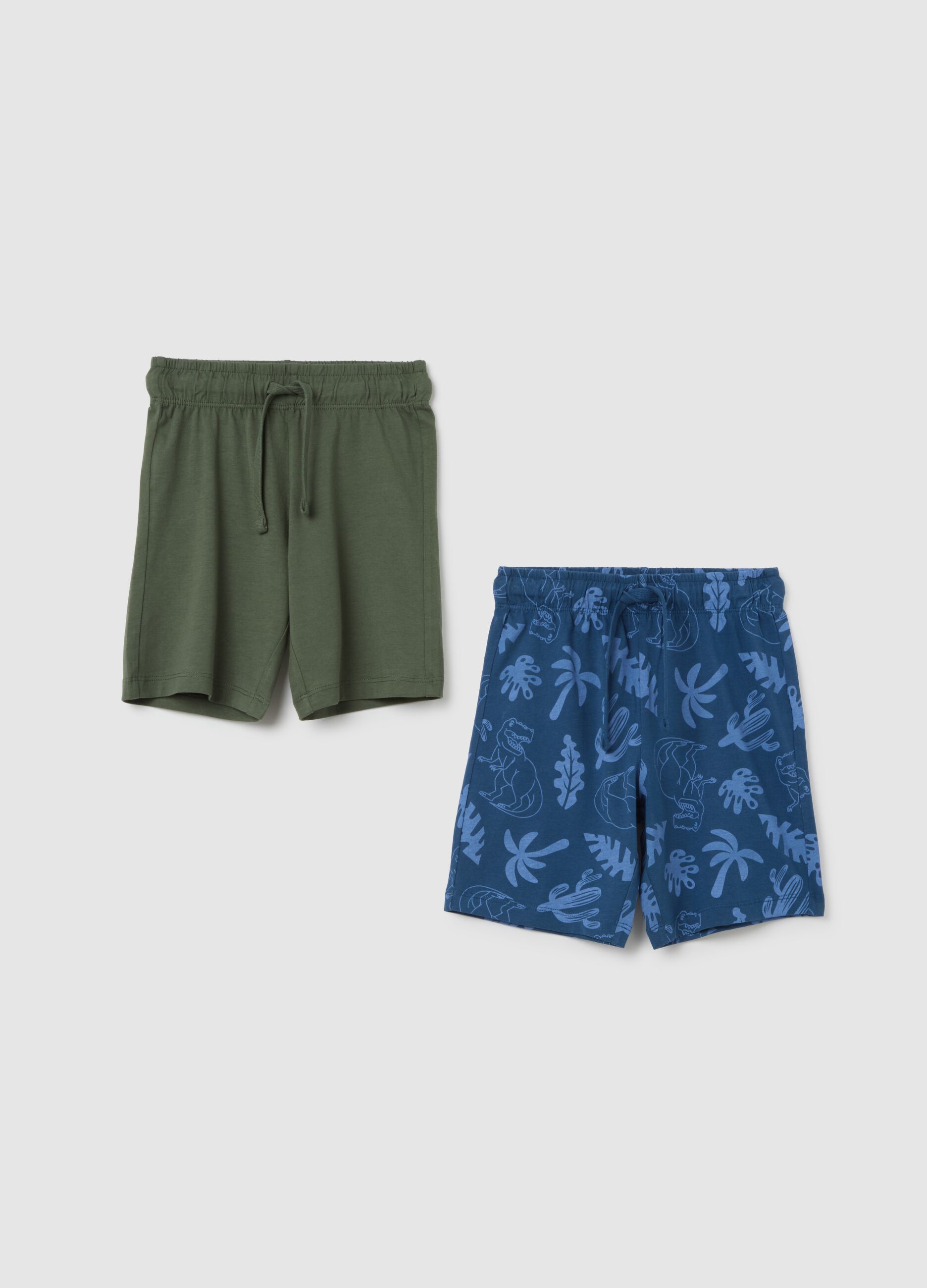 Children's multicolour pure cotton shorts set regular fit