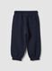 Pantaloni jogger blu in puro cotone organico_1