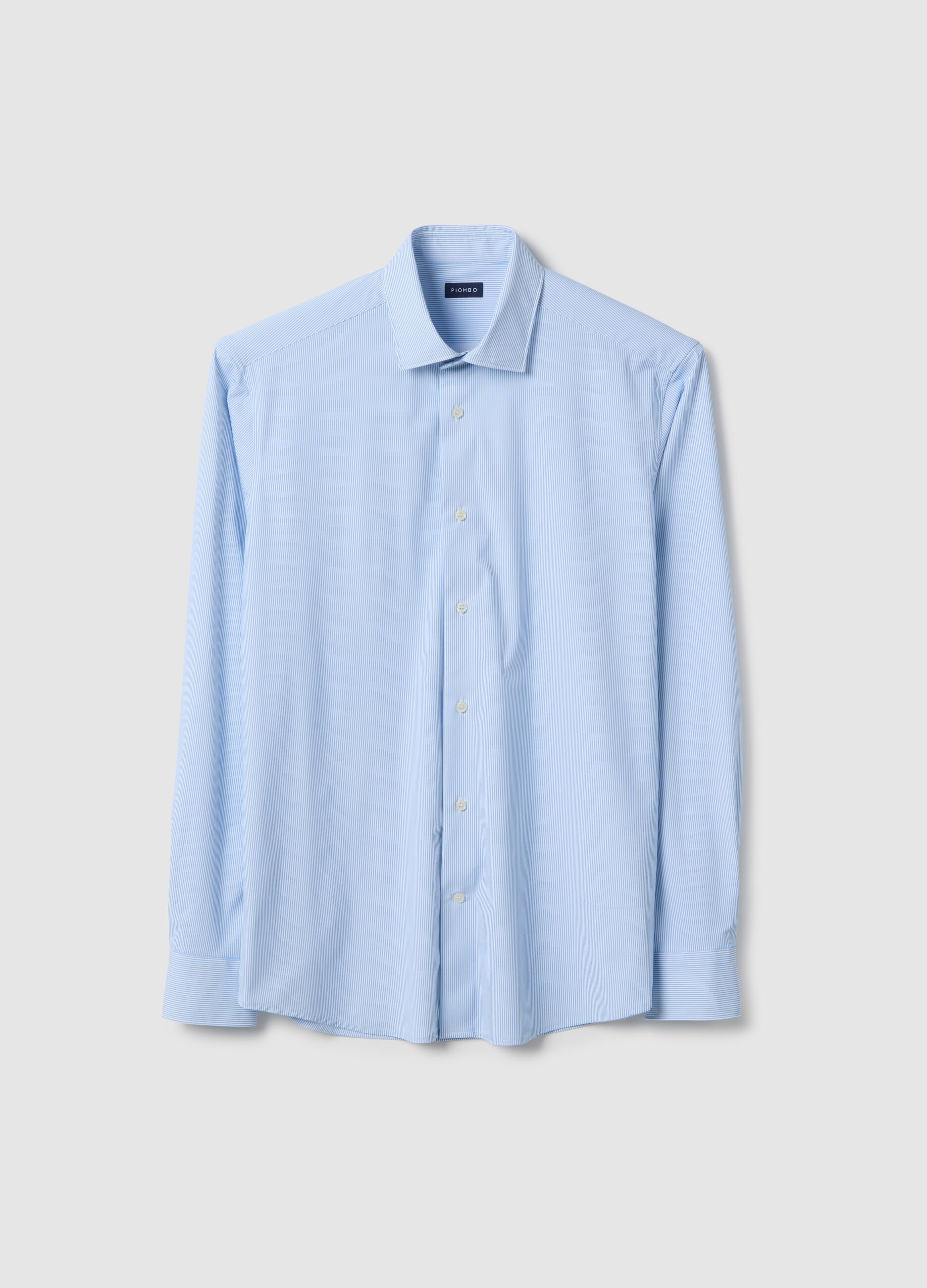 Slim Fit Multicolor Striped Long Sleeve Shirt