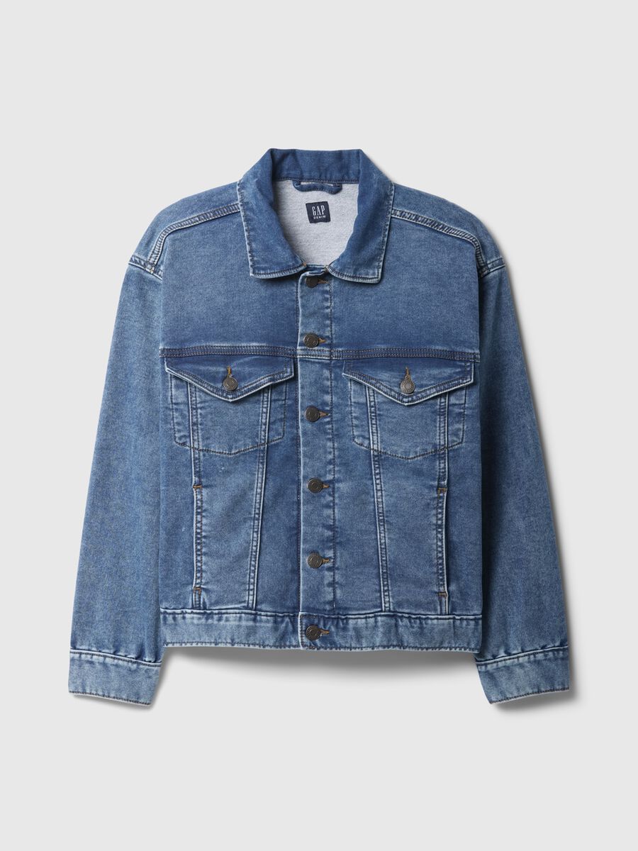 Stretch Cotton Denim Jacket for Kids - GAP Kids_0