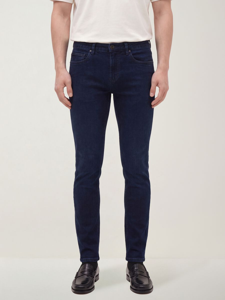 Skinny fit stretch cotton denim jeans_2