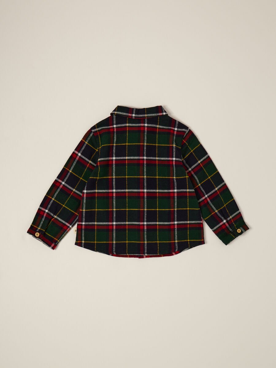 Multicolour cotton checked shirt_1