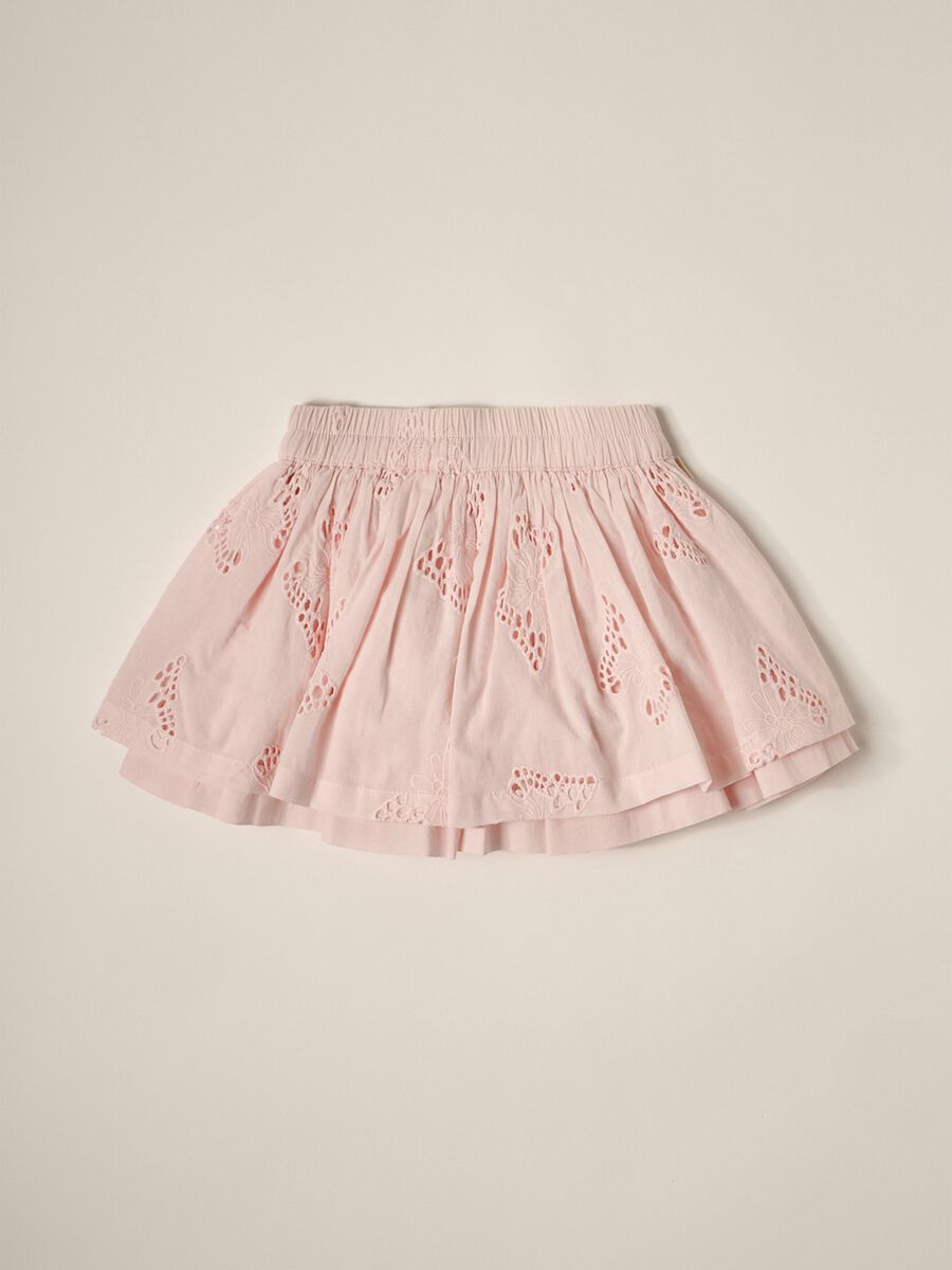IANA newborn girl skirt in 100% cotton broderie anglaise_0