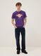 Purple Hard Rock Cafe logo T-shirt in pure cotton, regular fit_1