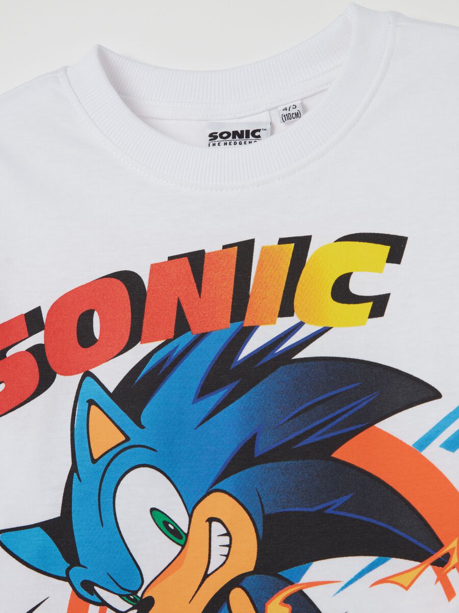 T-shirt with long sleeves and Sonic print_2